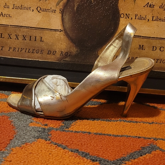 Louis Vuitton Slingback Round-Toe Sandal Pump Heels - Picture 9 of 10